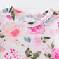 Pink Floral Print Bamboo Girl Bubble