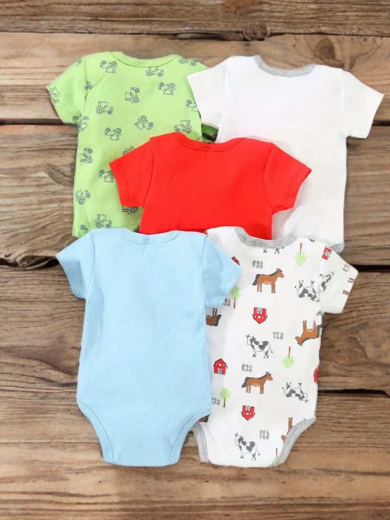 Farm Fresh Onesies, 5-pc Set