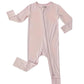 Zip-Up Bamboo Convertible Romper w/Footie Grips