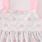 Pink Bow Floral Print Girl Dress