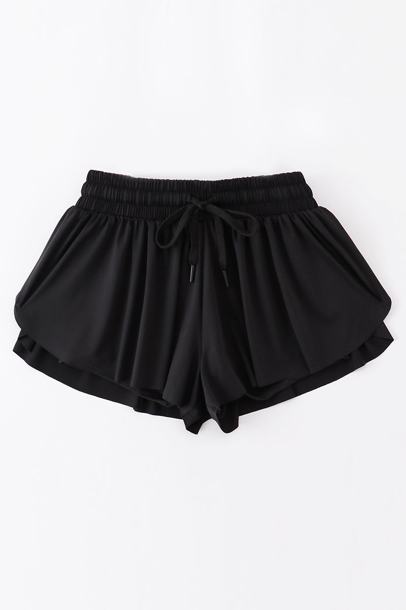 Woman Sports Shorts - Black