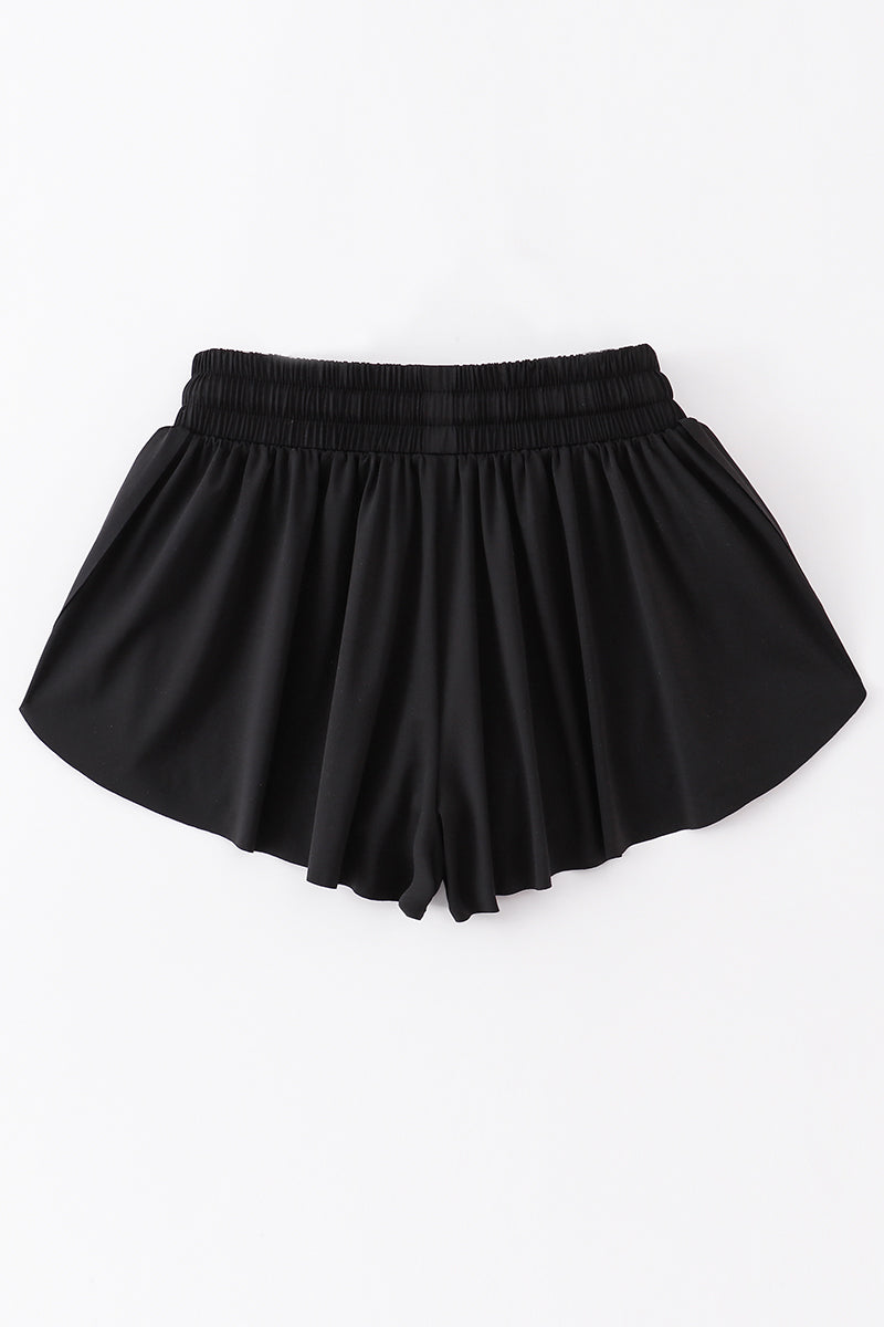 Woman Sports Shorts - Black