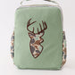 Green Camouflage Reindeer Applique Lunch Bag