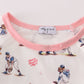 Baseball Print Girl Pajamas Set