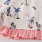 Baseball Print Girl Pajamas Set