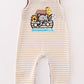 Noah'S Ark Embroidery Stripe Boy Jonjon