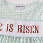 Easter He Is Risen Embroidery Girl Bloomer Set