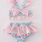 Petal Perfection Print 2pc Girl Swimsuit