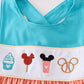 Multicolored Character Embroidery Girl Set