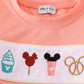 Multicolored Character Embroidery Boy Set