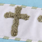 Blue Easter Cross French Knot Boy Set