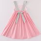 Pink Easter Cross French Knot Girl Dress