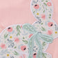 Pink Floral Bunny Applique Girl Dress