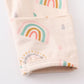 Rainbow Print Hairband Baby Gown