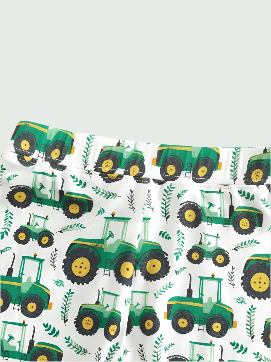 Big Green Tractor Bamboo Pajamas