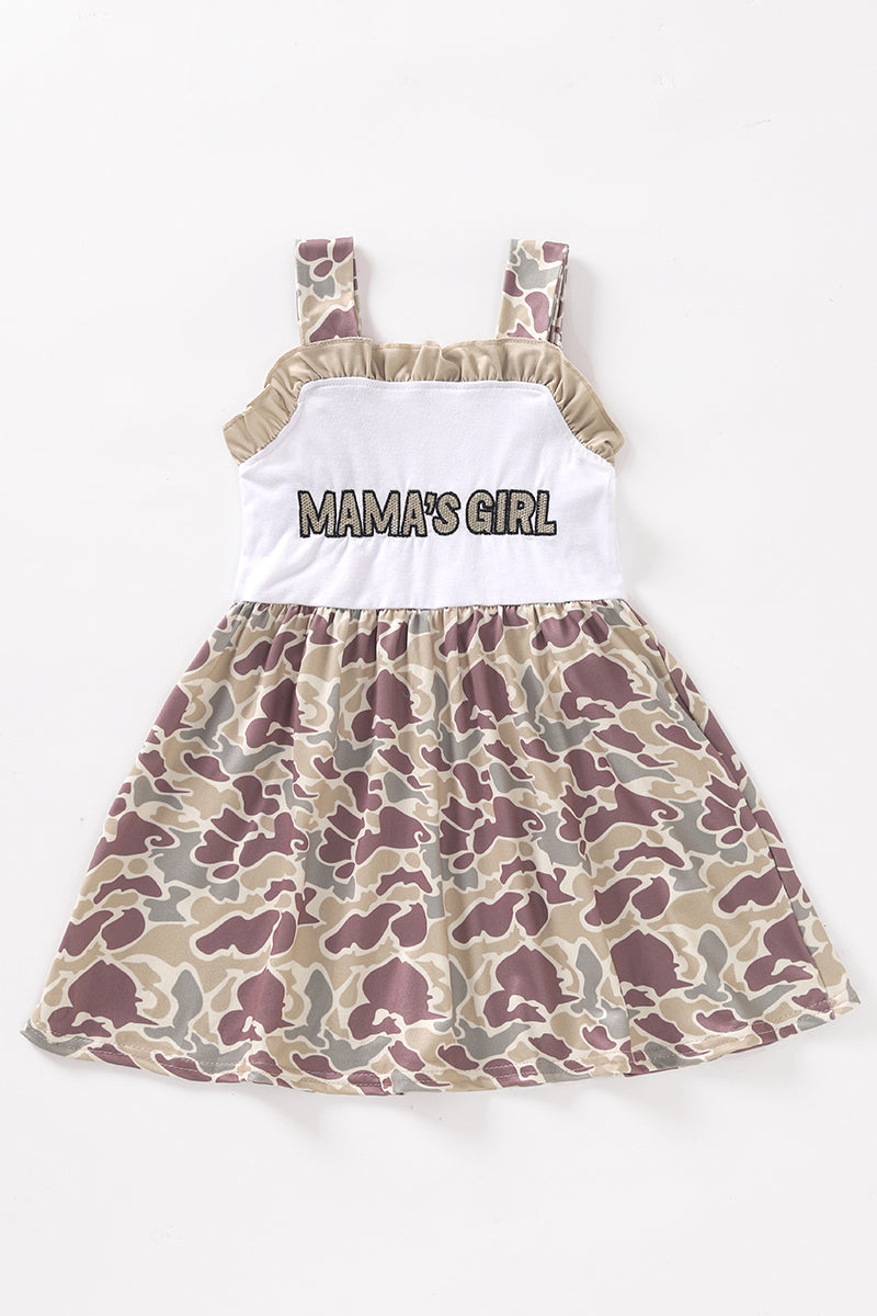 Camouflage Print Mama'Girl Dress