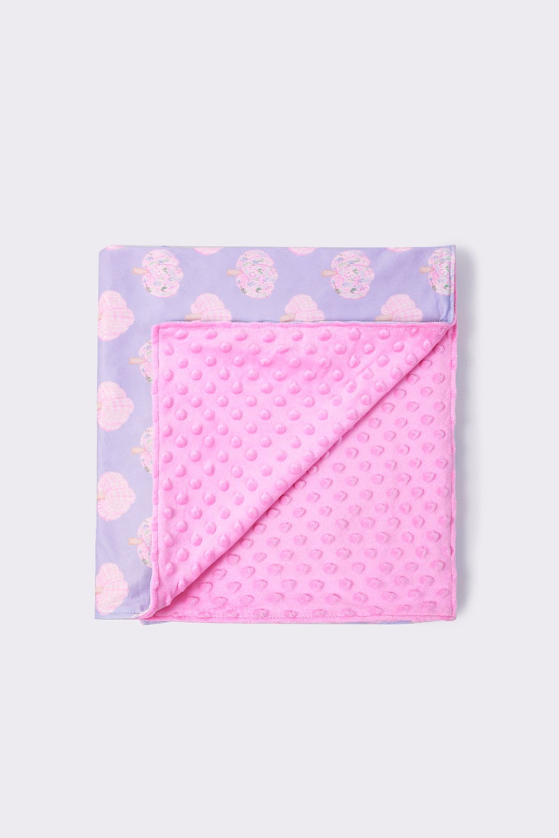 Pink Pumpkin Baby Blanket