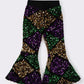 Purple & Green Sequin Mardi Gras Girl Pants