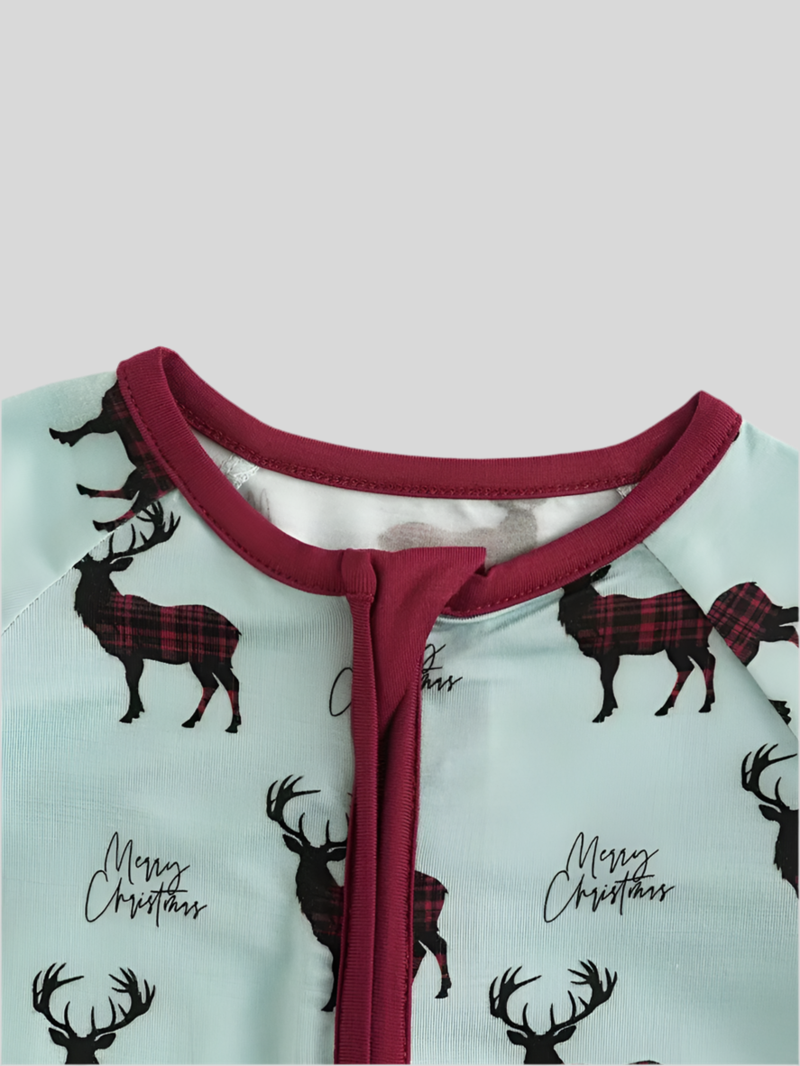 Reindeer Red Bamboo Convertible Romper