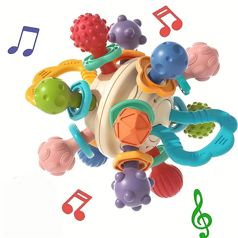 3-in-1 Teether Sensory Toy