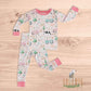 Farm Fun Pink Bamboo Pajamas