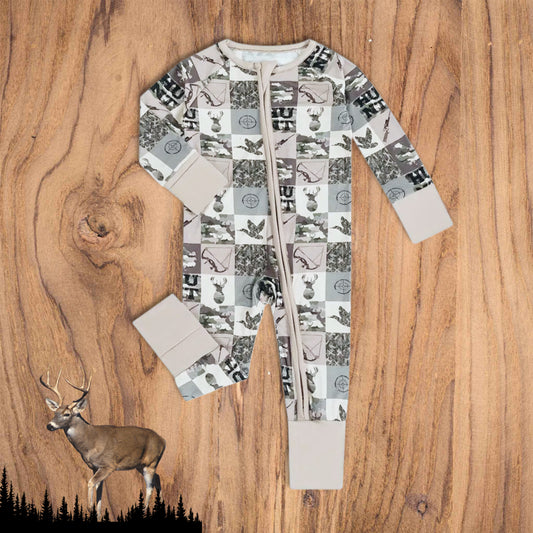 Camo Deer Bamboo Convertible Romper