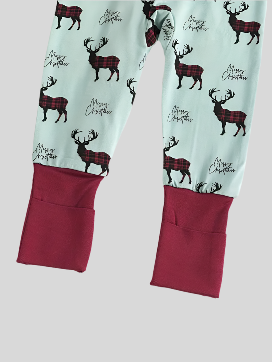 Reindeer Red Bamboo Convertible Romper