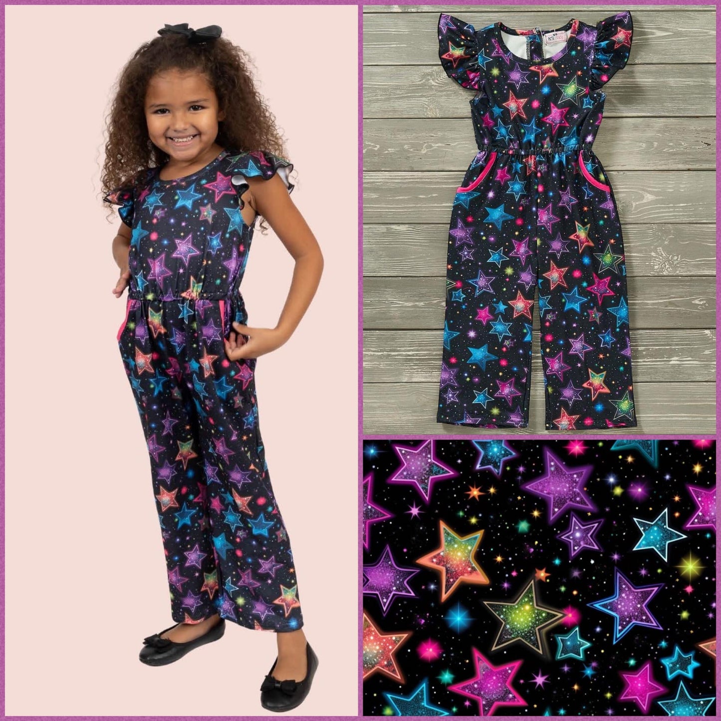 Electric Starlight Girls Jumpsuit