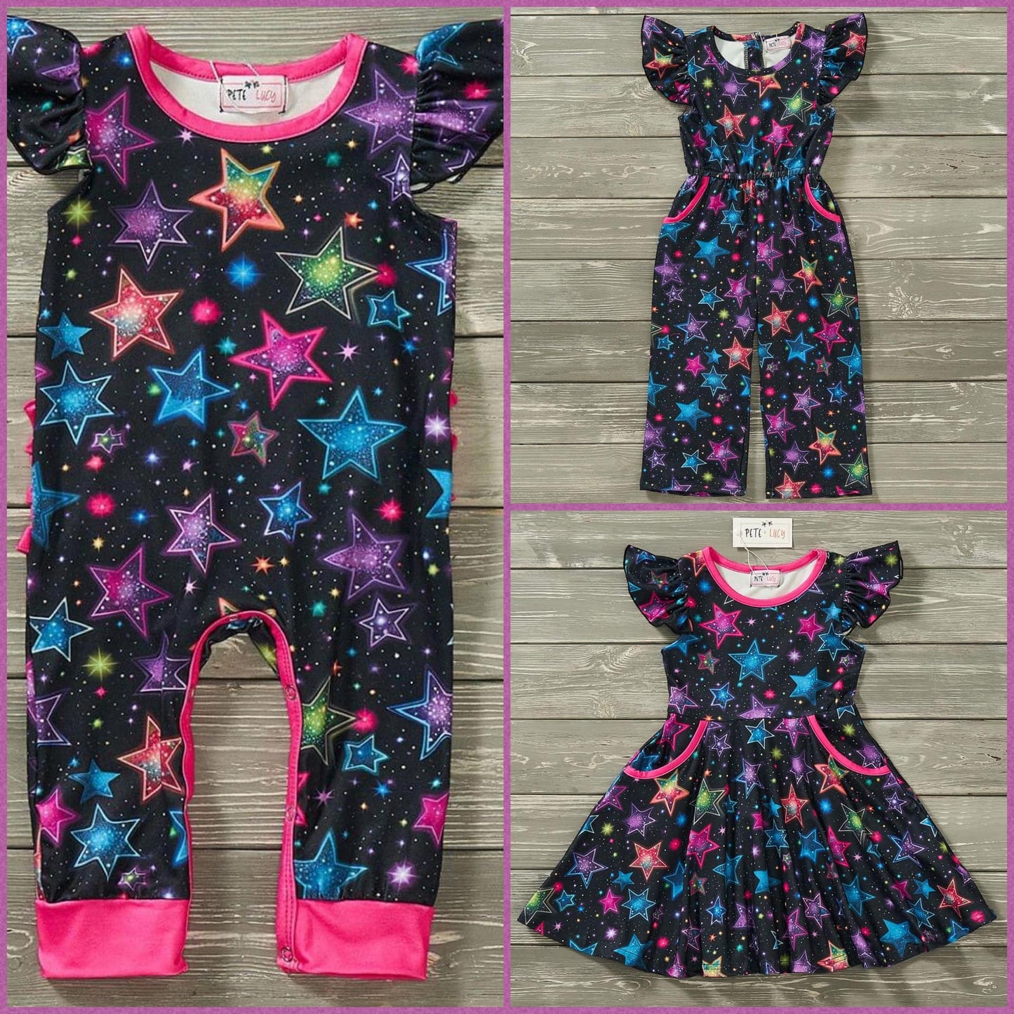 Electric Starlight Infant Romper