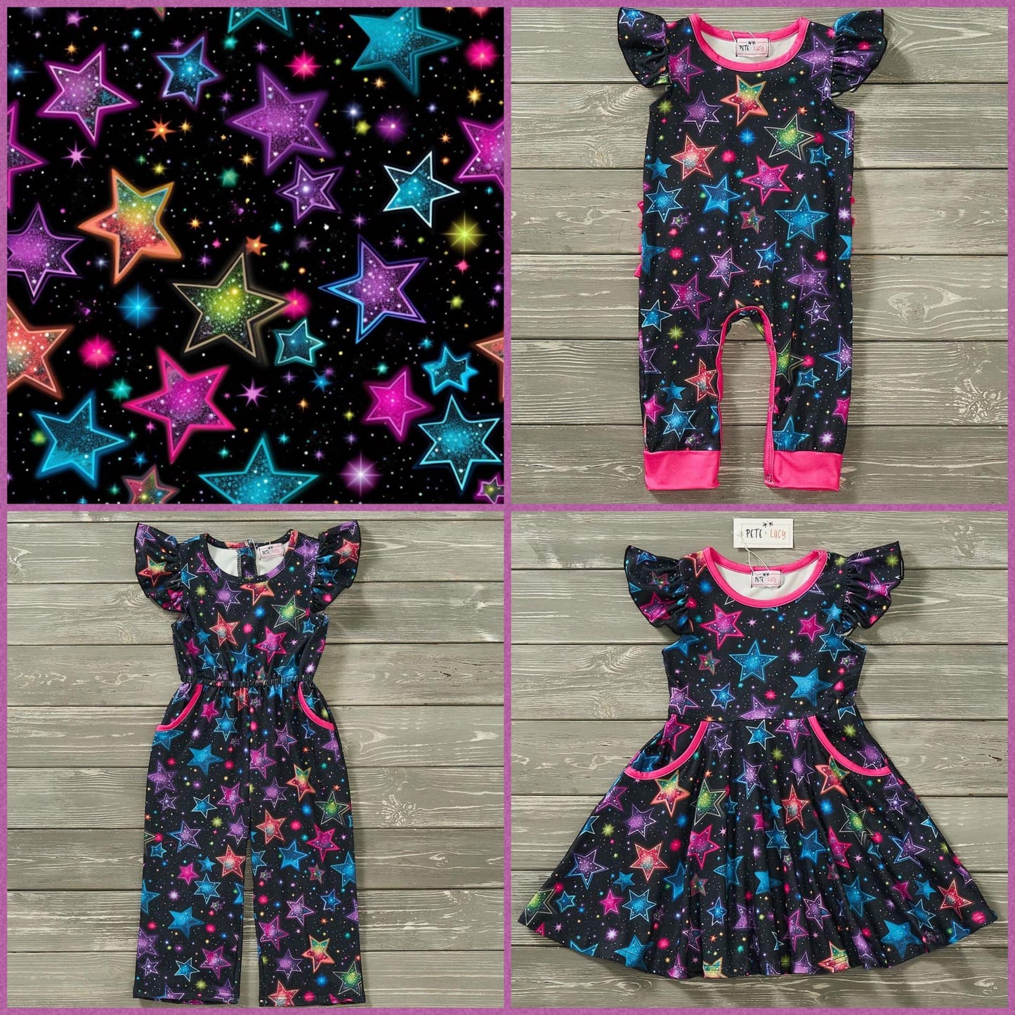 Electric Starlight Infant Romper