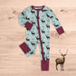 Reindeer Red Bamboo Convertible Romper