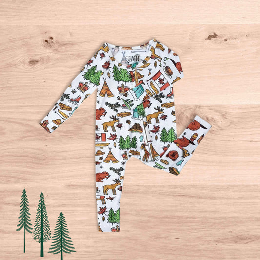 Zippy Bamboo Romper - Woodland Wonders