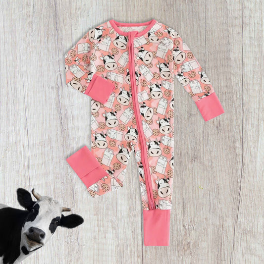 Cows & Cookies Bamboo Convertible Romper