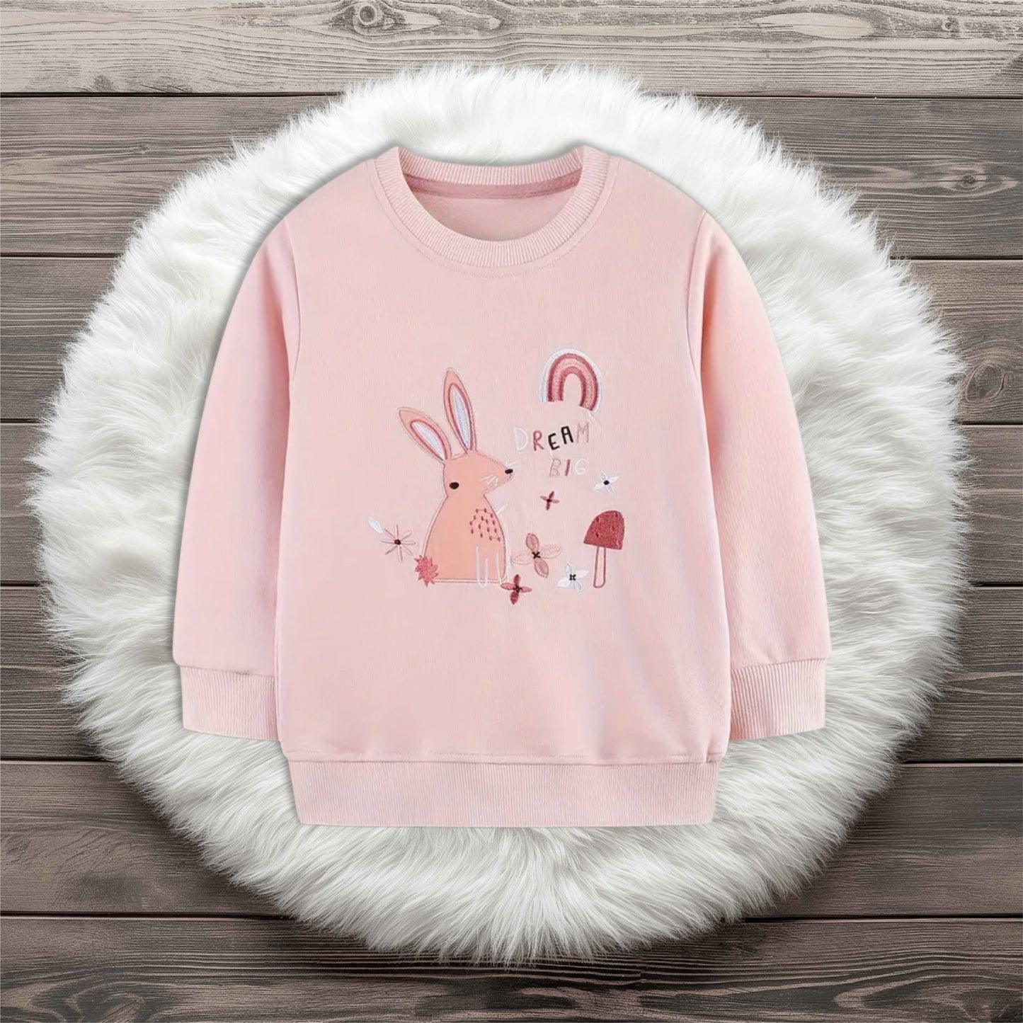 Dream Big Pink Rabbit Sweatshirt