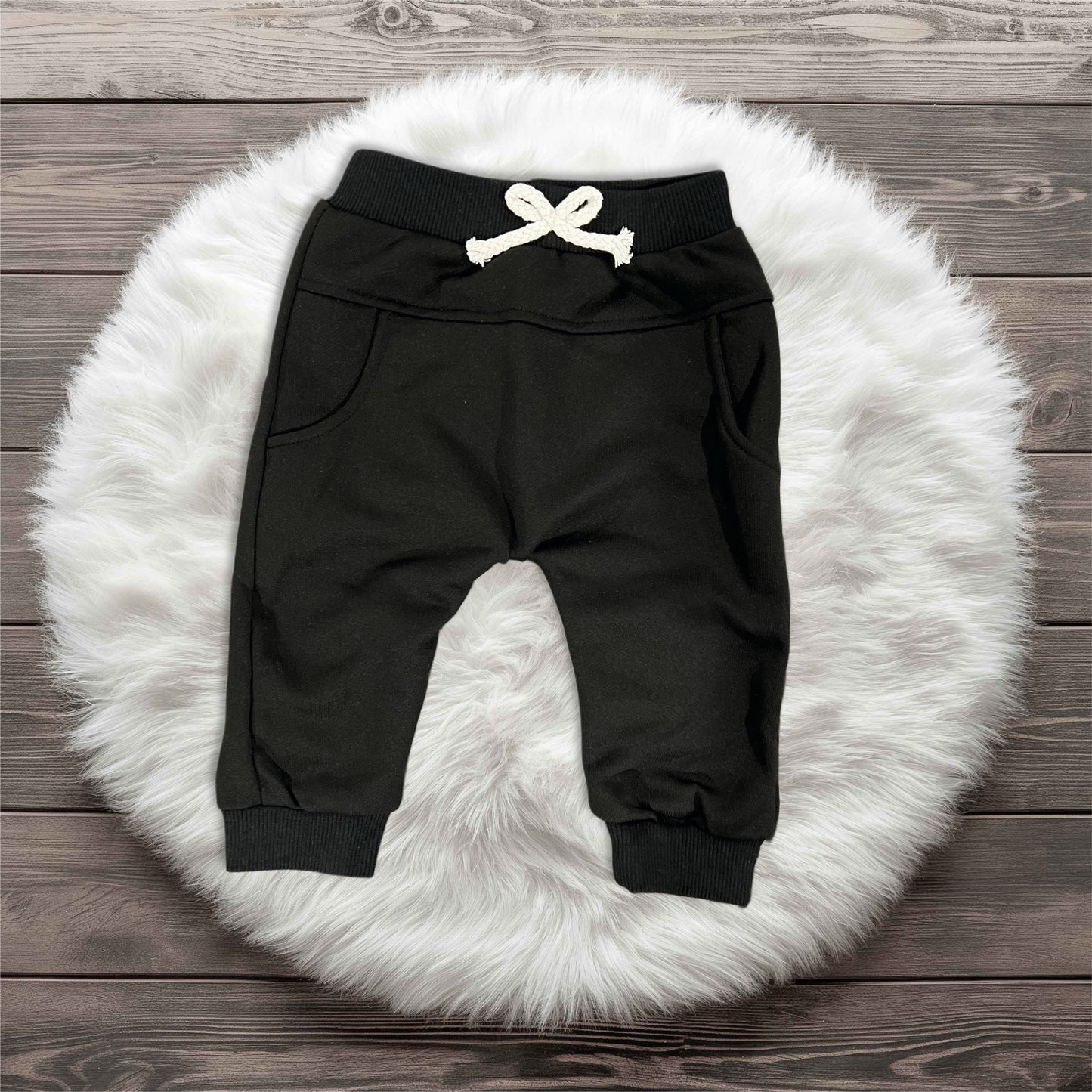 Little Explorer Pocket Pants-Black