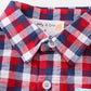 Premium Plaid Patriotic Flag Button Down Boy Shirt