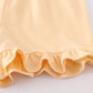 Premium Yellow Basic Ruffle Shorts