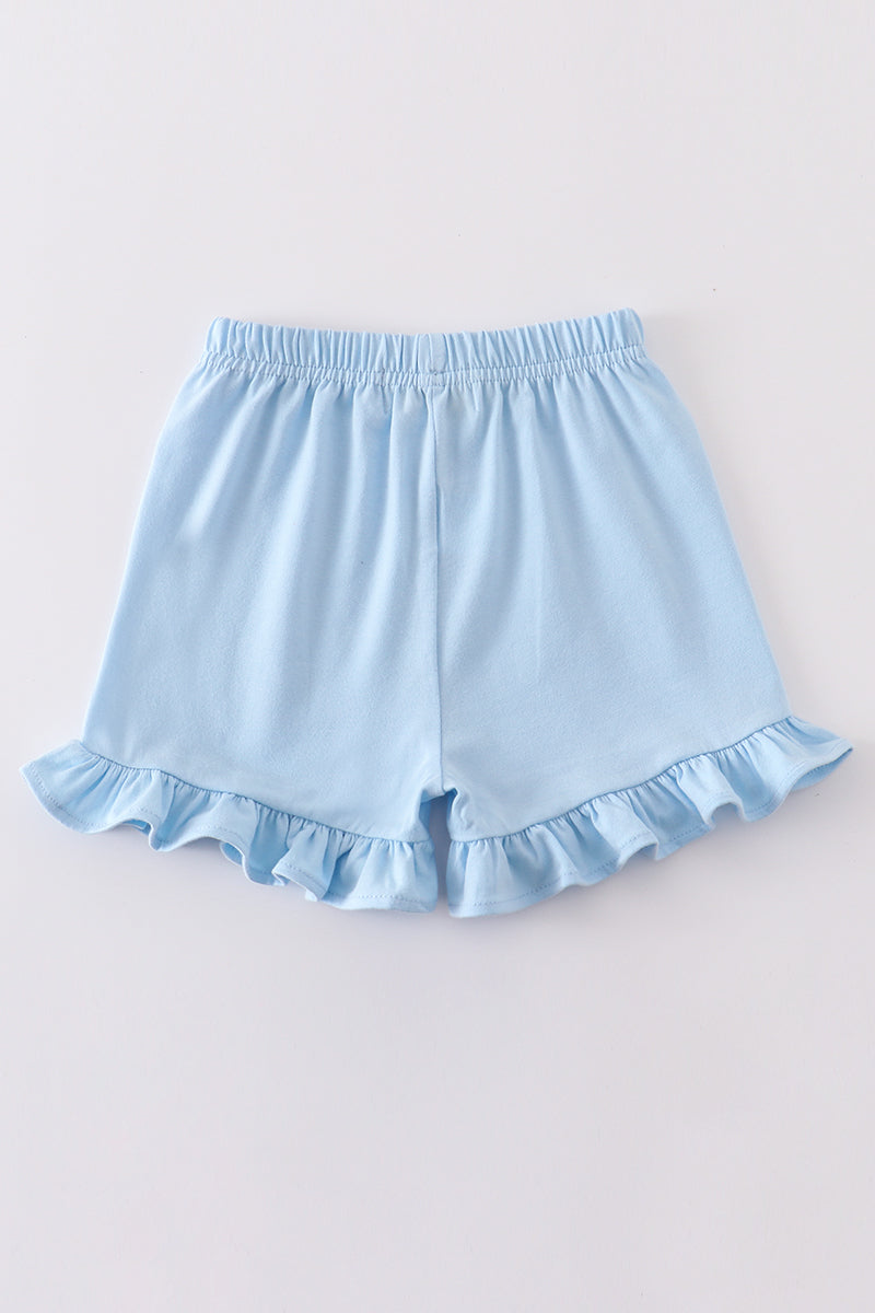 Premium Sky Basic Ruffle Shorts