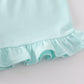 Premium Mint Basic Ruffle Shorts