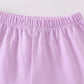 Premium Purple Basic Ruffle Shorts