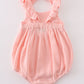 Premium Pink Muslin Ruffle Bubble