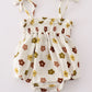 Premium Organic Muslin Floral Smocked Girl Bubble