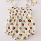 Premium Organic Muslin Floral Smocked Girl Bubble