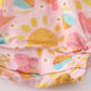 Premium Pink Muslin Sun Ice Cream Smocked Girl Bubble