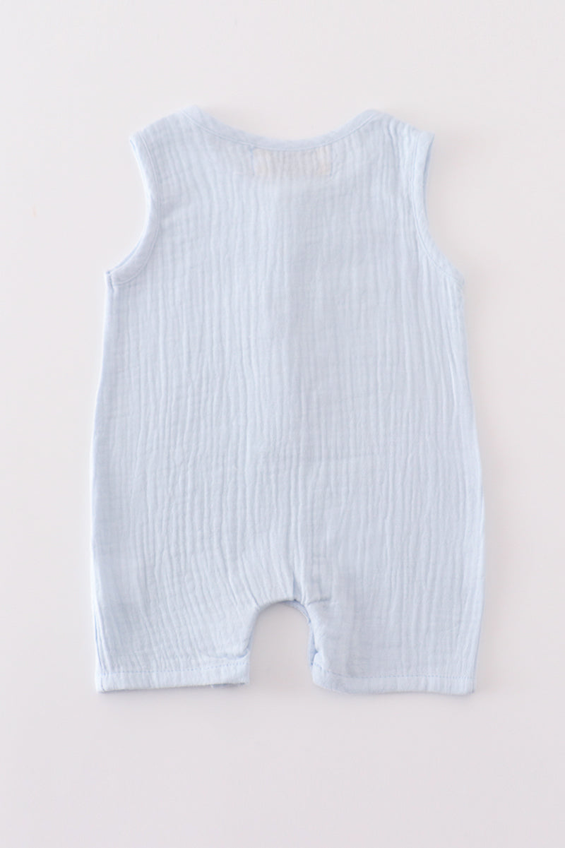 Premium Blue Muslin Boy Bubble