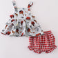 Premium Farm Muslin Ruffle Baby Set