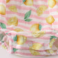 Premium Pink Muslin Stripe Lemon Bubble