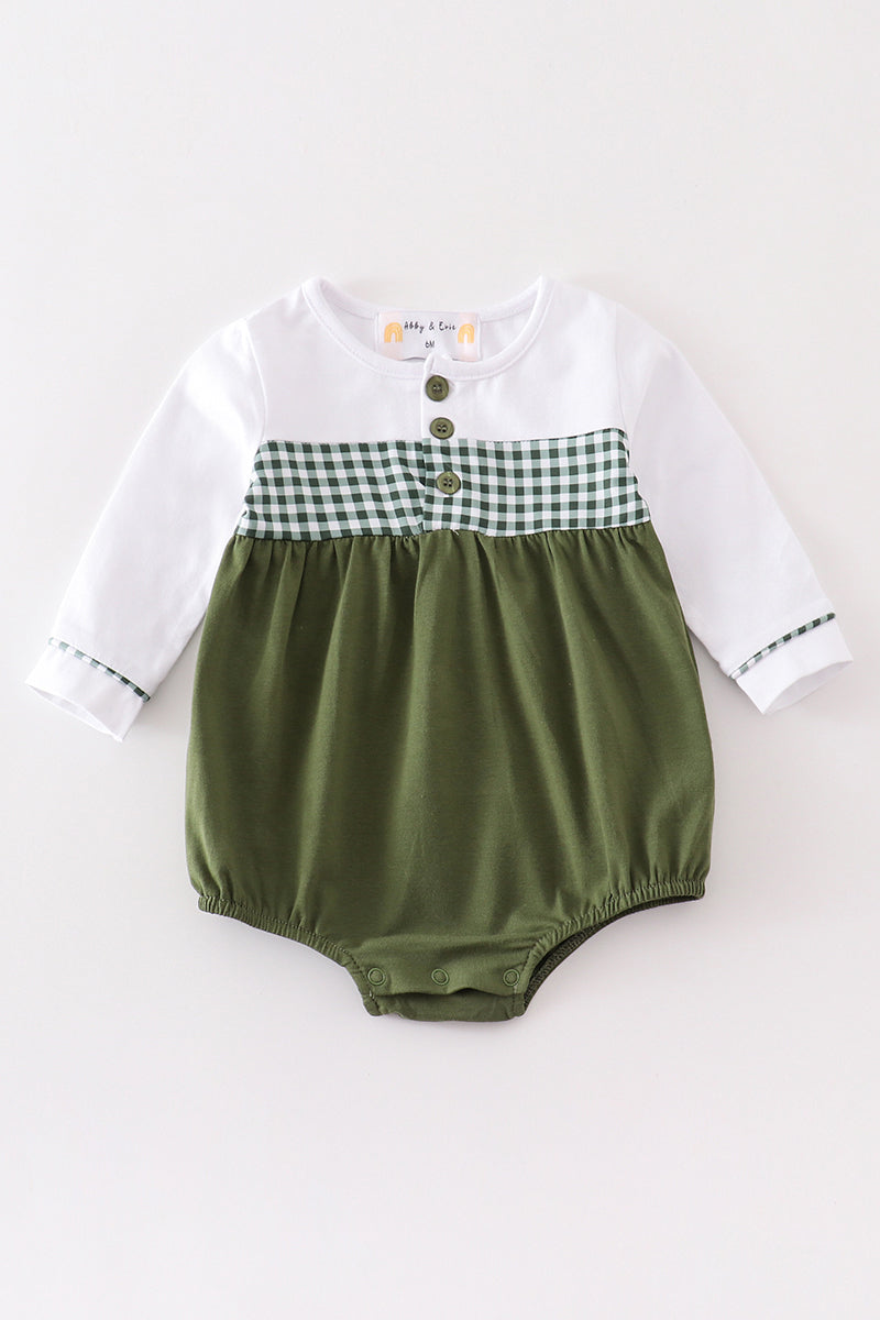 Premium Green Plaid Girl Bubble