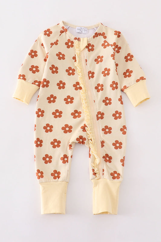 Premium Floral Print Baby Romper