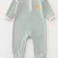 Premium Green Turkey Embroidery Boy Romper